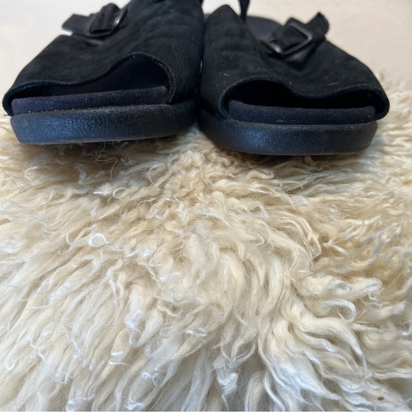 MEPHISTO Black Suede Open Toe Slip On Sandals. Size 42 - Picture 5 of 7